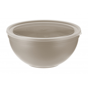 Миска с крышкой 4 л (Капучино) (уп.10) МП1304