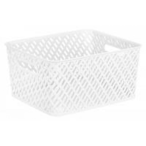 Корзина "Плетенка" (350*290*175) (белый) (уп.9) М3501